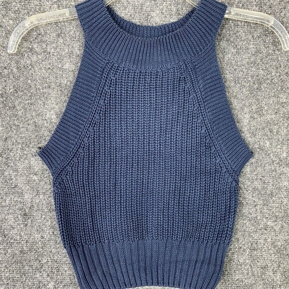 Chloe & Katie Tank Sweater Vest Teal Blue Size S - Picture 3 of 6